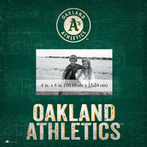 Oakland Athletics 0739-Team Name 10x10 Frame