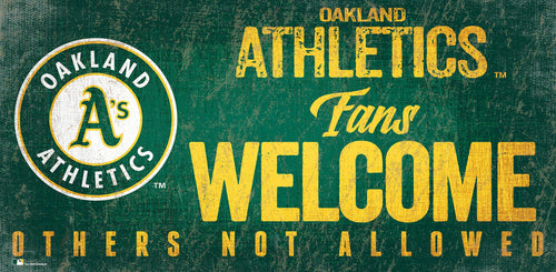 Oakland Athletics 0847-Fans Welcome 6x12