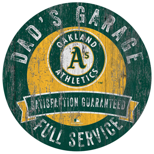 Oakland Athletics 0862-12in Dad's Garage Circle