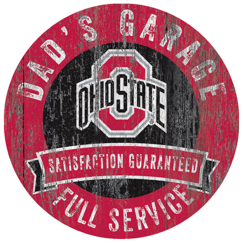 Ohio State Buckeyes 0862-12in Dad's Garage Circle