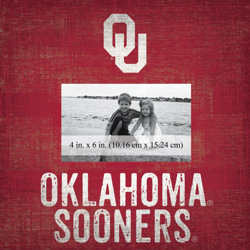Oklahoma Sooners 0739-Team Name 10x10 Frame