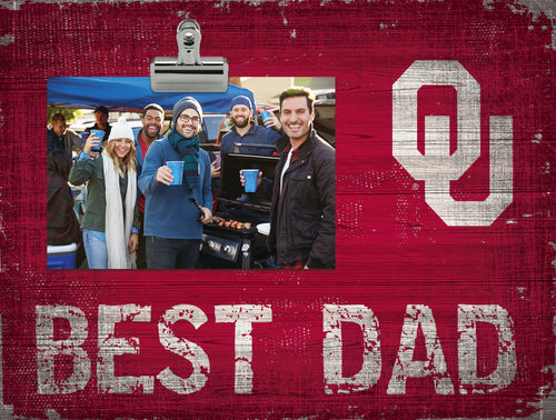 Oklahoma Sooners 0893-Best Dad Clip Frame