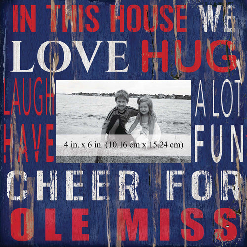 Ole Miss Rebels 0734-In This House 10x10 Frame