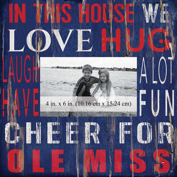 Ole Miss Rebels 0734-In This House 10x10 Frame