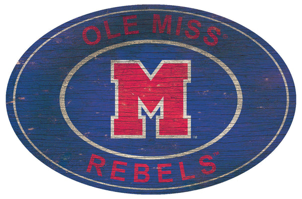 Ole Miss Rebels 0801-46in Heritage Logo Oval