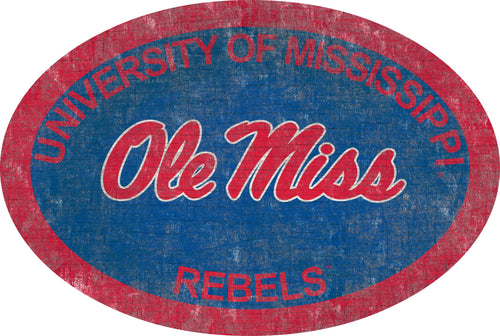 Ole Miss Rebels 0805-46in Team Color Oval