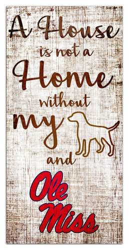 Ole Miss Rebels 0867-A House is not a Home 6x12