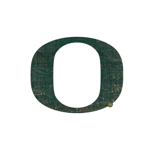 Oregon Ducks 0843-Distressed Logo Cutout 24in