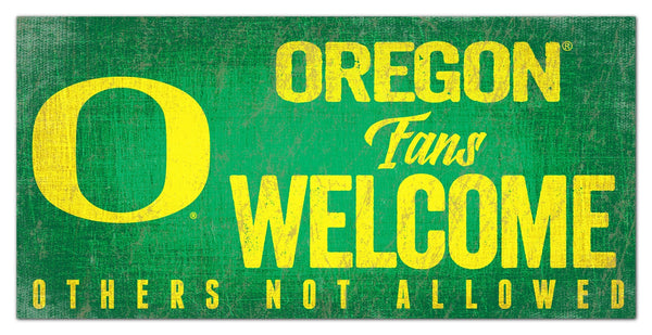Oregon Ducks 0847-Fans Welcome 6x12