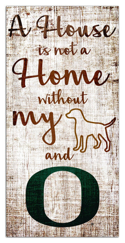 Oregon Ducks 0867-A House is not a Home 6x12