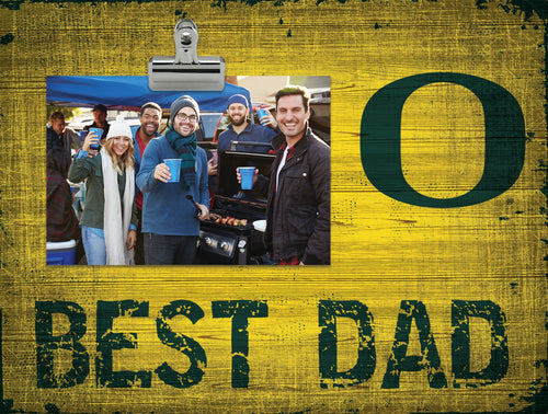 Oregon Ducks 0893-Best Dad Clip Frame