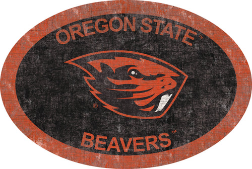 Oregon State Beavers 0805-46in Team Color Oval
