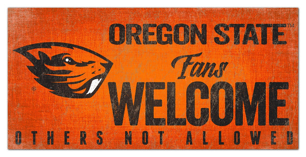 Oregon State Beavers 0847-Fans Welcome 6x12