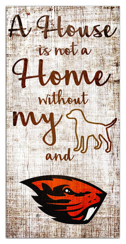 Oregon State Beavers 0867-A House is not a Home 6x12