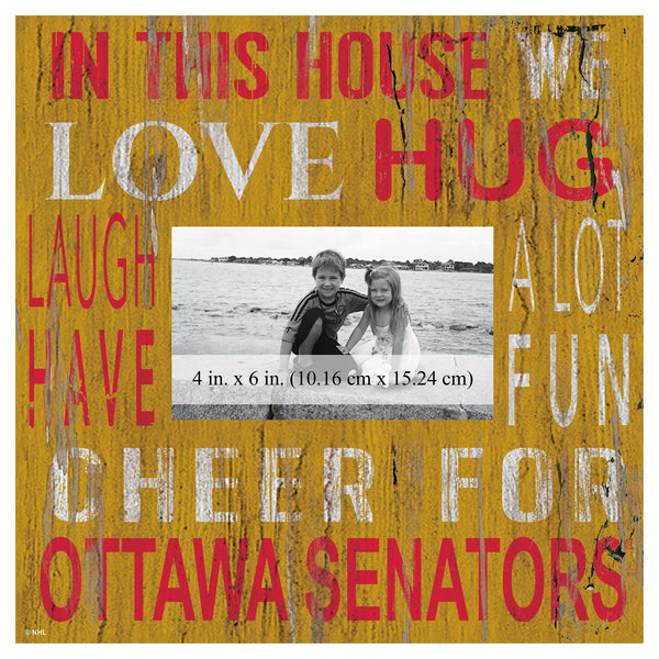 Ottawa Senators 0734-In This House 10x10 Frame