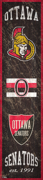 Ottawa Senators 0787-Heritage Banner 6x24
