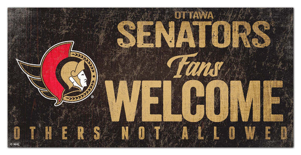 Ottawa Senators 0847-Fans Welcome 6x12