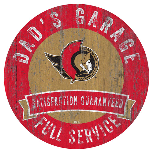 Ottawa Senators 0862-12in Dad's Garage Circle