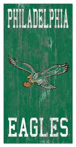 Philadelphia Eagles 0786-Heritage Logo w/ Team Name 6x12