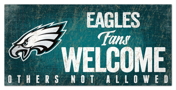 Philadelphia Eagles 0847-Fans Welcome 6x12