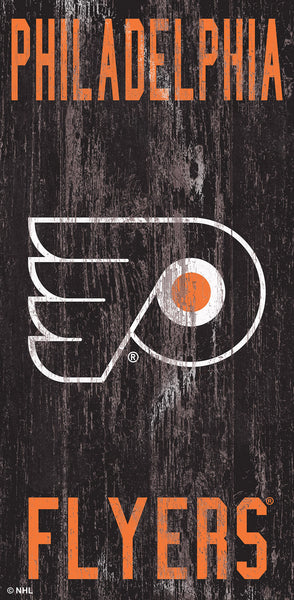 Philadelphia Flyers 0786-Heritage Logo w/ Team Name 6x12