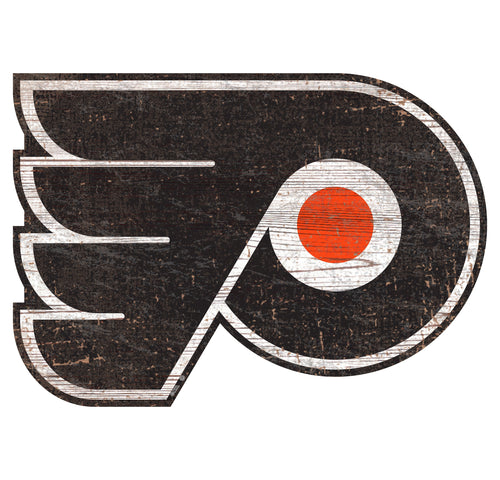 Philadelphia Flyers 0843-Distressed Logo Cutout 24in