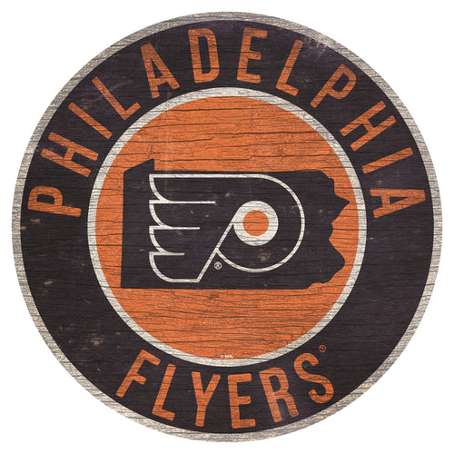 Philadelphia Flyers 0866-12in Circle w/State