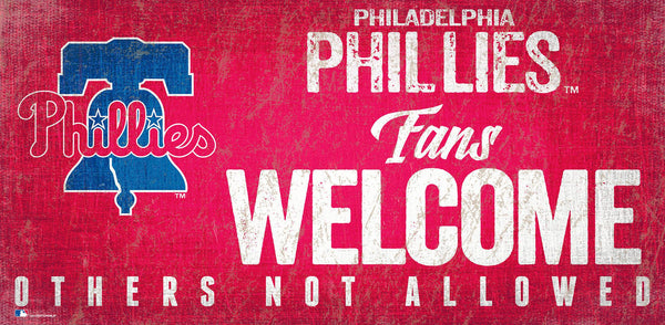 Philadelphia Phillies 0847-Fans Welcome 6x12