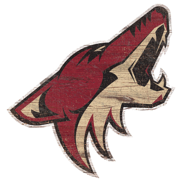 Phoenix Coyotes 0843-Distressed Logo Cutout 24in
