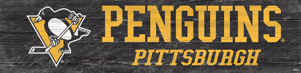 Pittsburgh Penguins 0846-Team Name 6x24