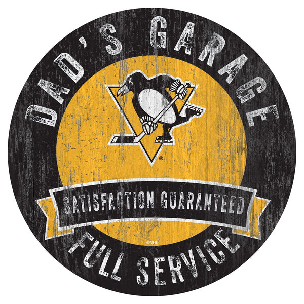 Pittsburgh Penguins 0862-12in Dad's Garage Circle