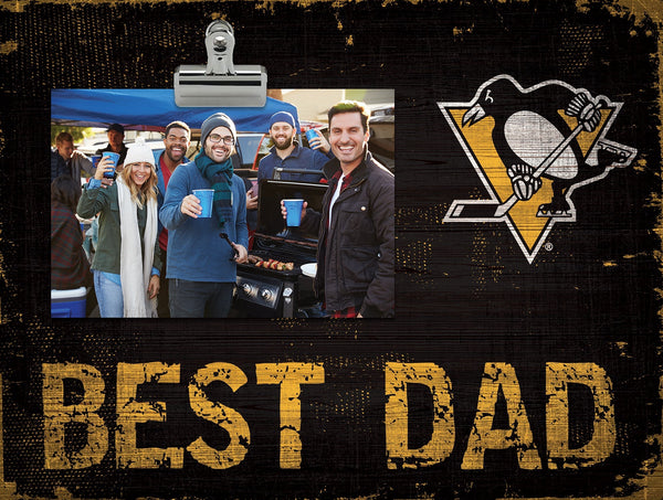 Pittsburgh Penguins 0893-Best Dad Clip Frame