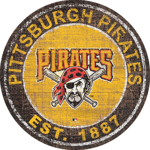 Pittsburgh Pirates 0744-Heritage Logo Round