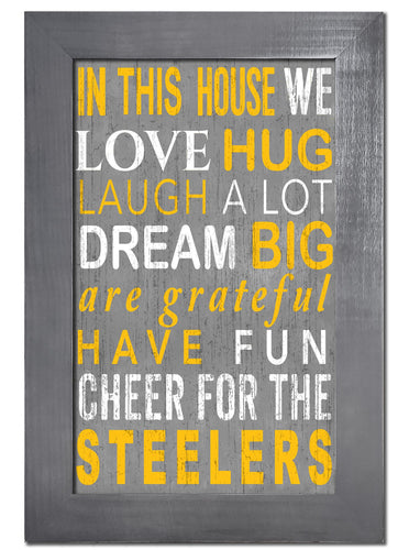 Pittsburgh Steelers 0725-Color In This House 11x19