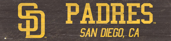 San Diego Padres 0846-Team Name 6x24