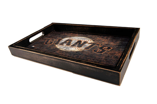 San Francisco Giants 0760-Distressed Tray w/ Team Color