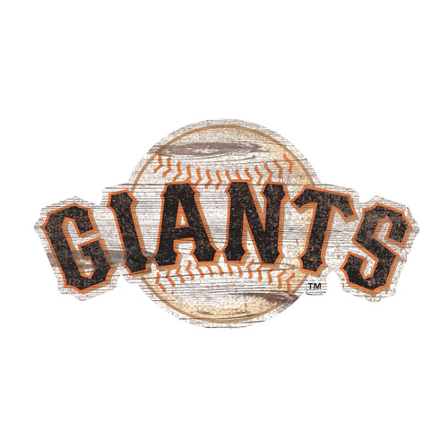 San Francisco Giants 0843-Distressed Logo Cutout 24in