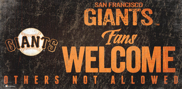 San Francisco Giants 0847-Fans Welcome 6x12