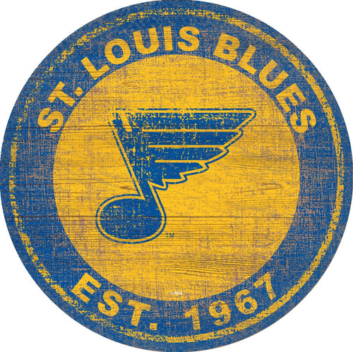 San Louis Blues 0744-Heritage Logo Round