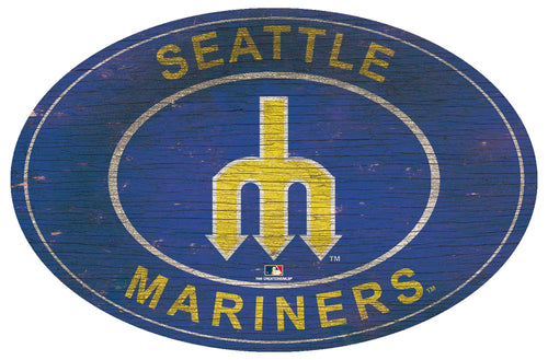 Seattle Mariners 0801-46in Heritage Logo Oval