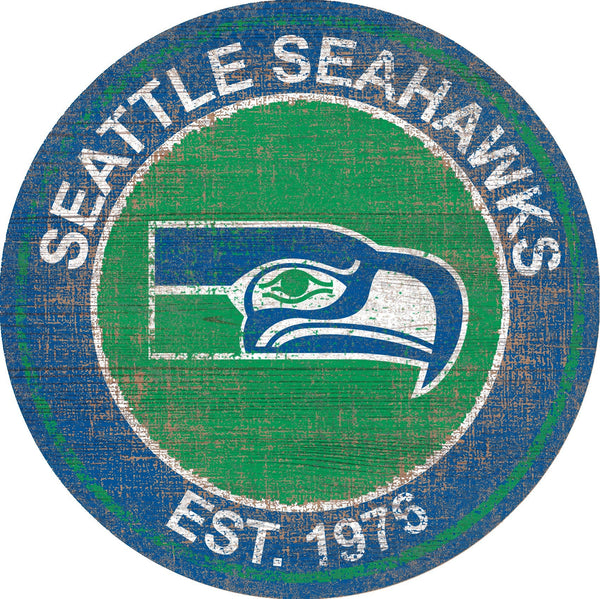 Seattle Seahawks 0744-Heritage Logo Round
