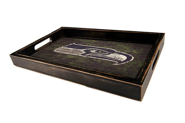 Seattle Seahawks 0760-Distressed Tray w/ Team Color