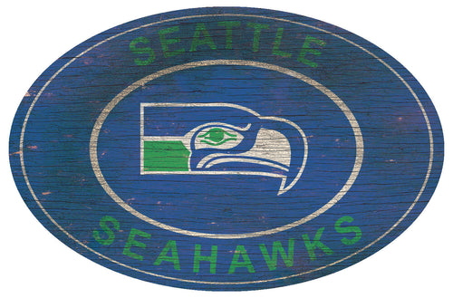 Seattle Seahawks 0801-46in Heritage Logo Oval