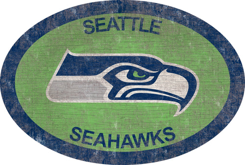 Seattle Seahawks 0805-46in Team Color Oval