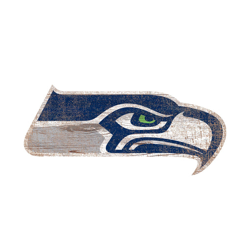 Seattle Seahawks 0843-Distressed Logo Cutout 24in