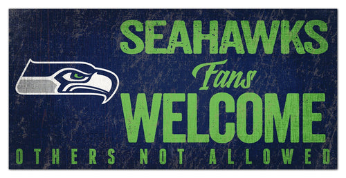 Seattle Seahawks 0847-Fans Welcome 6x12