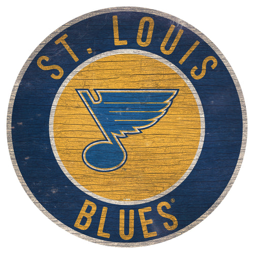 St. Louis Blues 0866-12in Circle w/State