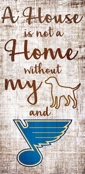 St. Louis Blues 0867-A House is not a Home 6x12