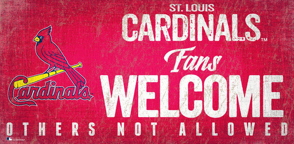 St. Louis Cardinals 0847-Fans Welcome 6x12