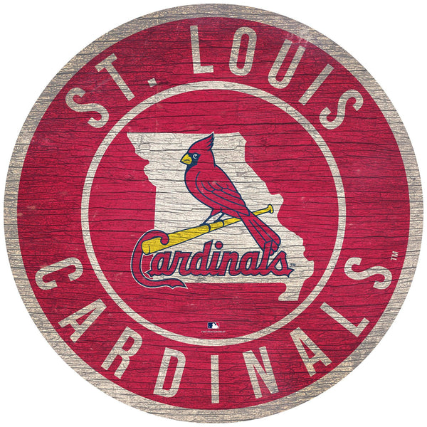 St. Louis Cardinals 0866-12in Circle w/State